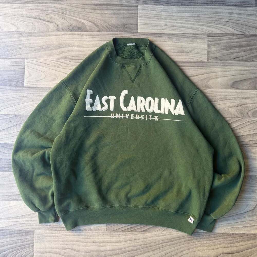 Vintage Russell Athletic East Carolina University Crewneck Sweatshirt Medium